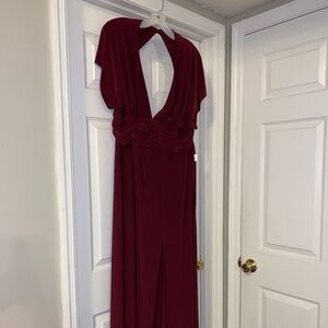 DB Studio size 18 bridesmaid prom Merlot dress NEW